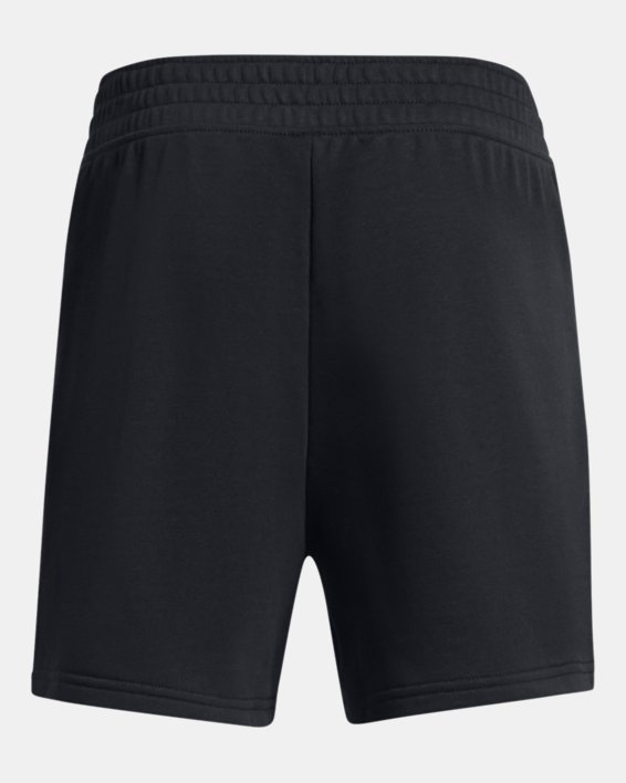 Girls' UA Rival Terry Crossover Shorts in Black image number 1
